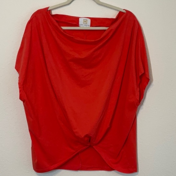 Heidi Houston Knit Off Shoulder Top Orange Large - Picture 1 of 9